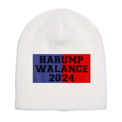 Harris Trump Walz Vance Funny 2024 Short Acrylic Beanie