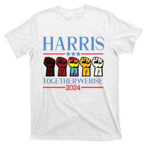 Harris Together We Rise 2024 Funny Voting For Kamala Harris T-Shirt