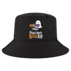 Halloween Teacher Women Cute Reading Ghost Read More Books Cool Comfort Performance Bucket Hat