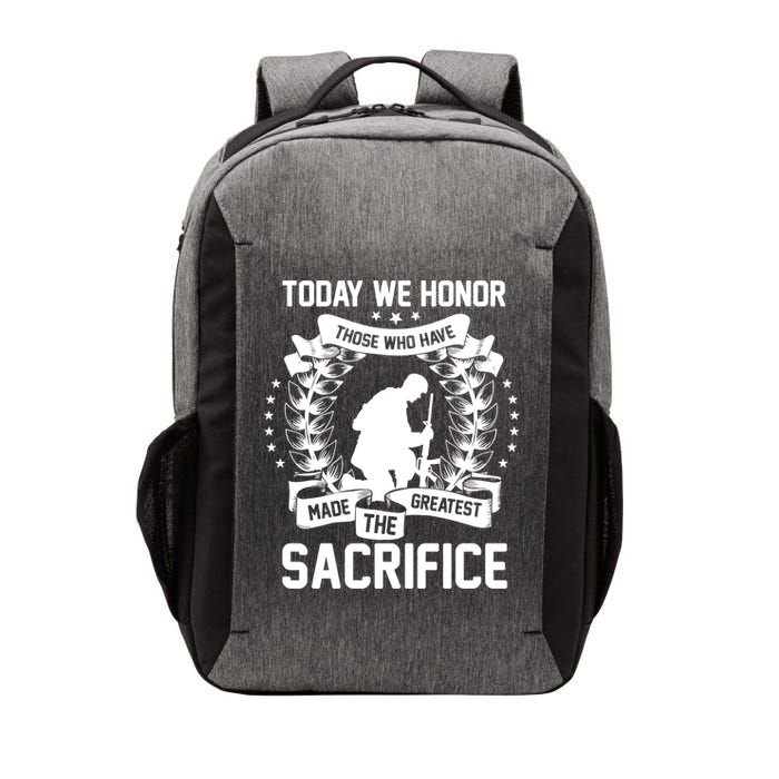 Honor Those Who Have Made Greatest Sacrifice Memorial Day Cute Gift Vector Backpack