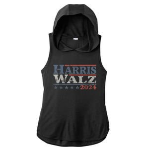 Harris Tim Waltz 2024 Kamala Harris Waltz 2024 Election Gift Ladies PosiCharge Tri-Blend Wicking Draft Hoodie Tank