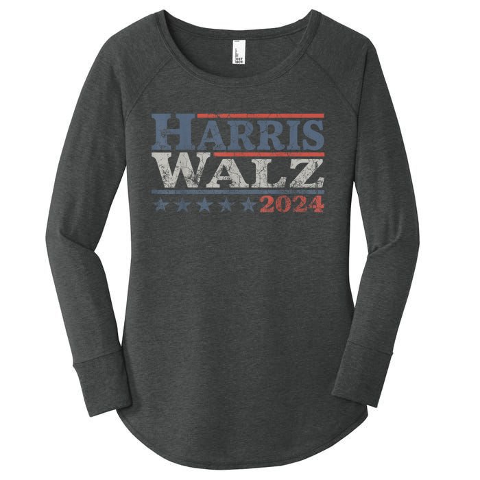 Harris Tim Waltz 2024 Kamala Harris Waltz 2024 Election Gift Women's Perfect Tri Tunic Long Sleeve Shirt