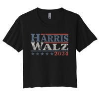 Harris Tim Waltz 2024 Kamala Harris Waltz 2024 Election Gift Women's Crop Top Tee