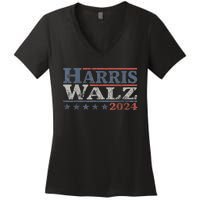 Harris Tim Waltz 2024 Kamala Harris Waltz 2024 Election Gift Women's V-Neck T-Shirt