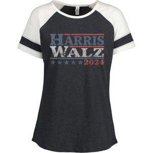 Harris Tim Waltz 2024 Kamala Harris Waltz 2024 Election Gift Enza Ladies Jersey Colorblock Tee