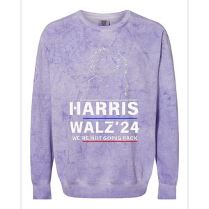 Harris Tim Walz Colorblast Crewneck Sweatshirt