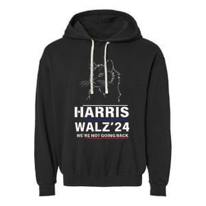 Harris Tim Walz Garment-Dyed Fleece Hoodie