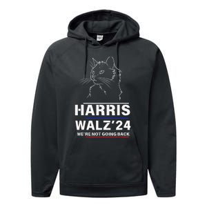 Harris Tim Walz Performance Fleece Hoodie