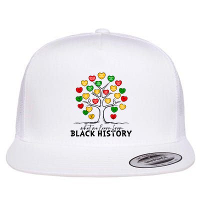 Heart Tree What We Learn From Black History Flat Bill Trucker Hat