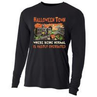 Halloween T.O.W.N Where Being Normal Is Vastly Overrated Cooling Performance Long Sleeve Crew