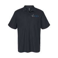 Handwritten Thirteen White And Blue Softstyle Adult Sport Polo