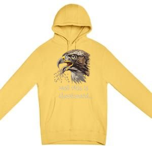 Hawk Tua Well This Is Hawkward Funny Viral Video Premium Pullover Hoodie