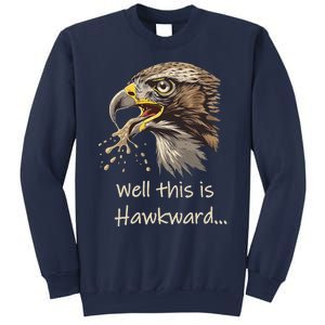 Hawk Tua Well This Is Hawkward Funny Viral Video Sweatshirt