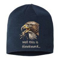 Hawk Tua Well This Is Hawkward Funny Viral Video Sustainable Beanie