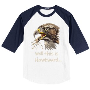 Hawk Tua Well This Is Hawkward Funny Viral Video Baseball Sleeve Shirt