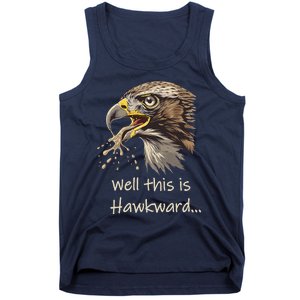 Hawk Tua Well This Is Hawkward Funny Viral Video Tank Top