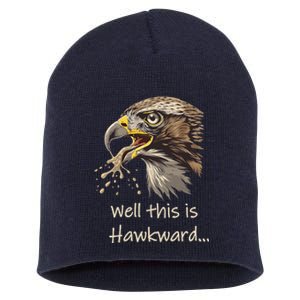 Hawk Tua Well This Is Hawkward Funny Viral Video Short Acrylic Beanie