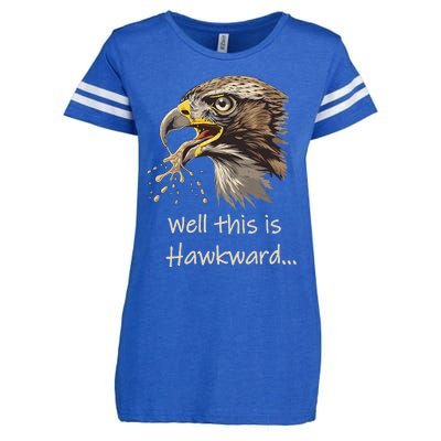 Hawk Tua Well This Is Hawkward Funny Viral Video Enza Ladies Jersey Football T-Shirt