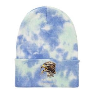 Hawk Tua Well This Is Hawkward Funny Viral Video Tie Dye 12in Knit Beanie