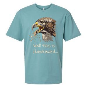 Hawk Tua Well This Is Hawkward Funny Viral Video Sueded Cloud Jersey T-Shirt