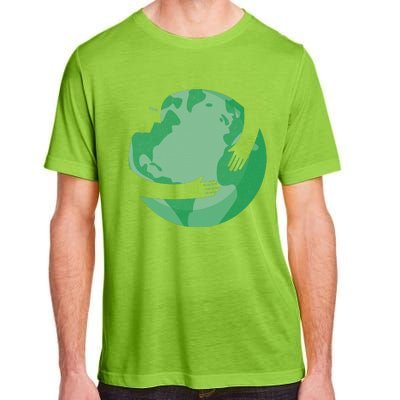 HUGGING THE WORLD EARTH DAY ENVIRONMENTAL AWARENESS Adult ChromaSoft Performance T-Shirt