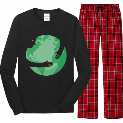 HUGGING THE WORLD EARTH DAY ENVIRONMENTAL AWARENESS Long Sleeve Pajama Set