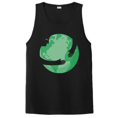 HUGGING THE WORLD EARTH DAY ENVIRONMENTAL AWARENESS PosiCharge Competitor Tank