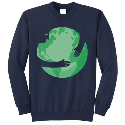 HUGGING THE WORLD EARTH DAY ENVIRONMENTAL AWARENESS Sweatshirt