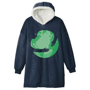 HUGGING THE WORLD EARTH DAY ENVIRONMENTAL AWARENESS Hooded Wearable Blanket