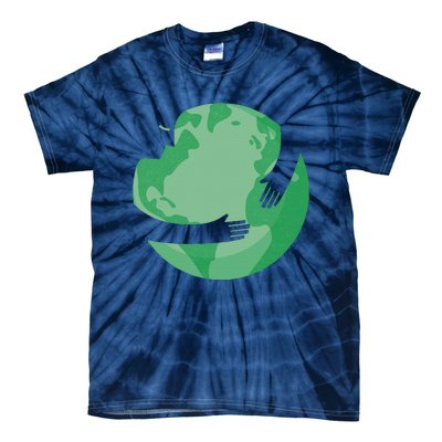 HUGGING THE WORLD EARTH DAY ENVIRONMENTAL AWARENESS Tie-Dye T-Shirt