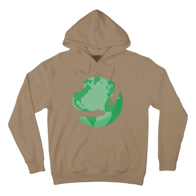 HUGGING THE WORLD EARTH DAY ENVIRONMENTAL AWARENESS Hoodie