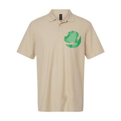 HUGGING THE WORLD EARTH DAY ENVIRONMENTAL AWARENESS Softstyle Adult Sport Polo