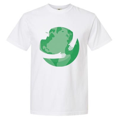 HUGGING THE WORLD EARTH DAY ENVIRONMENTAL AWARENESS Garment-Dyed Heavyweight T-Shirt