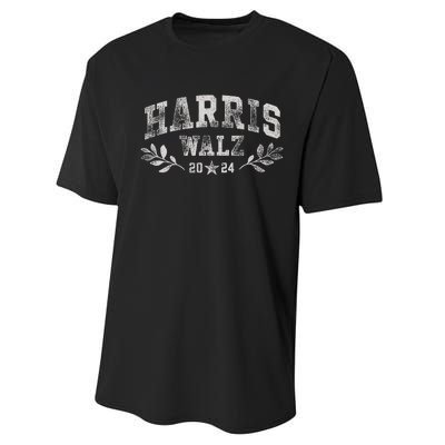 Harris Tim Walz Crest Vintage Arch Women Harris Waltz 2024 Performance Sprint T-Shirt