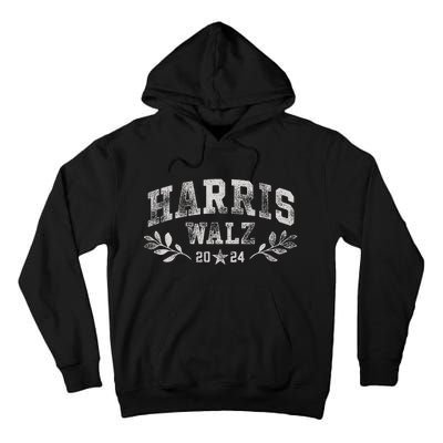 Harris Tim Walz Crest Vintage Arch Women Harris Waltz 2024 Tall Hoodie