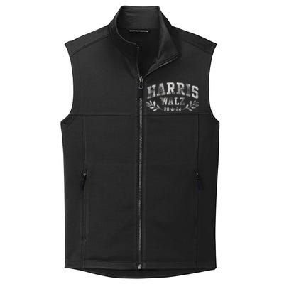 Harris Tim Walz Crest Vintage Arch Women Harris Waltz 2024 Collective Smooth Fleece Vest