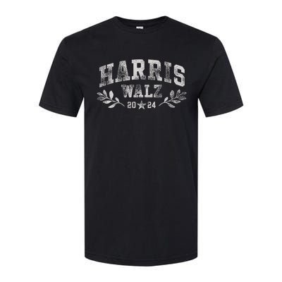 Harris Tim Walz Crest Vintage Arch Women Harris Waltz 2024 Softstyle CVC T-Shirt