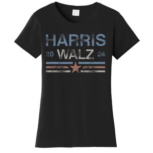 Harris Tim Walz 2024 Aged Stripes Kamala Harris Waltz 2024 Women's T-Shirt