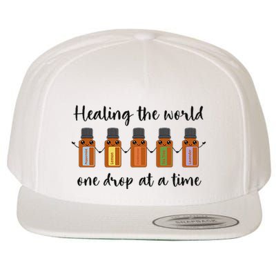 Healing The World One Drop At A Time Wool Snapback Cap