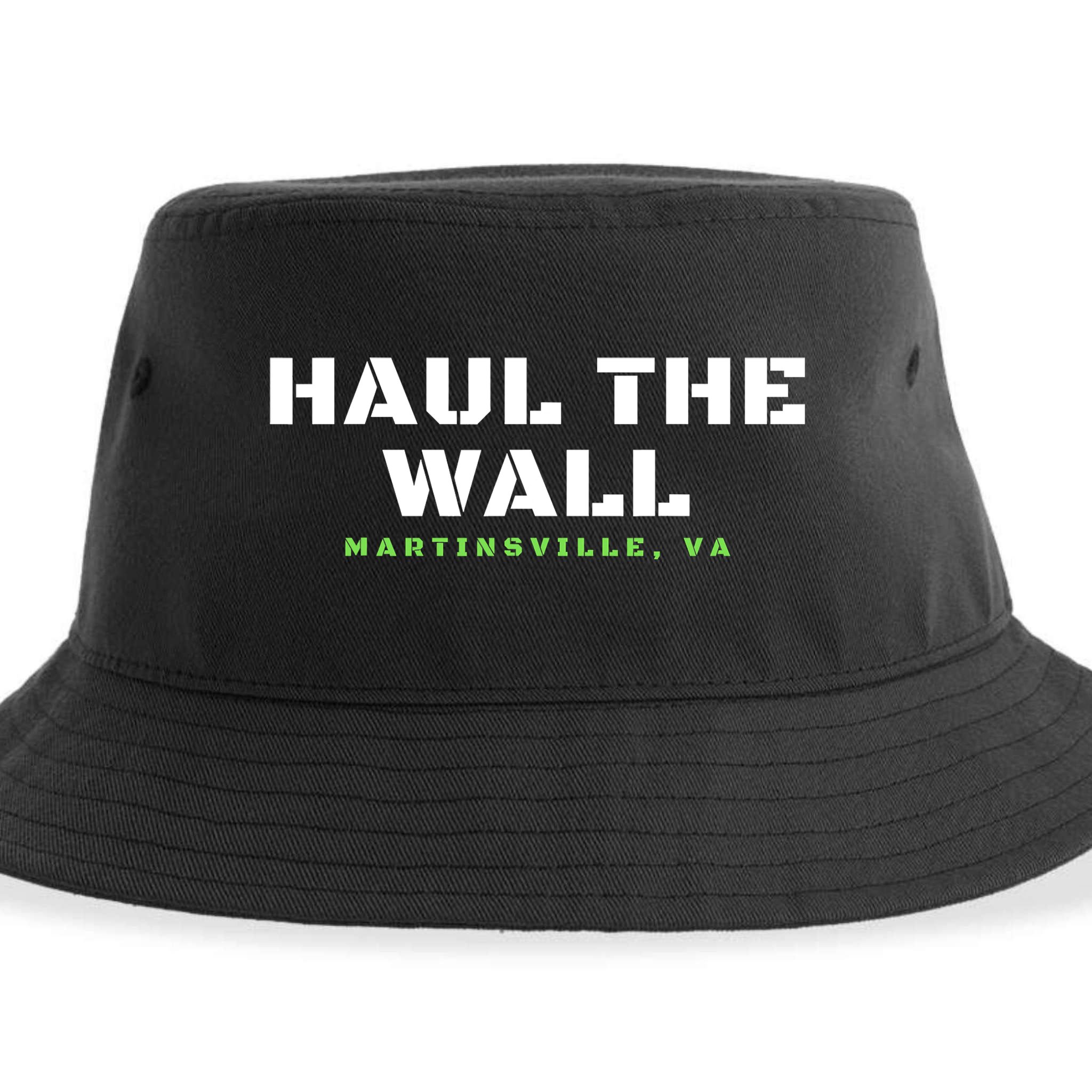 Haul The Wall Martinsville Stock Car Racing Sustainable Bucket Hat