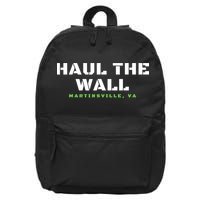 Haul The Wall Martinsville Stock Car Racing 16 in Basic Backpack