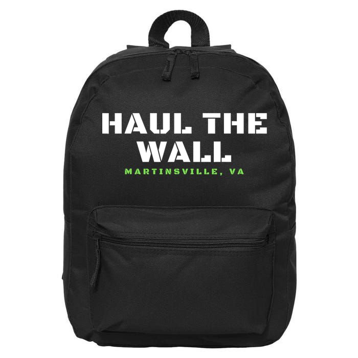 Haul The Wall Martinsville Stock Car Racing 16 in Basic Backpack
