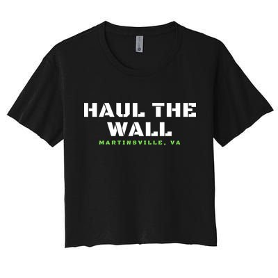 Haul The Wall Martinsville Stock Car Racing Women's Crop Top Tee
