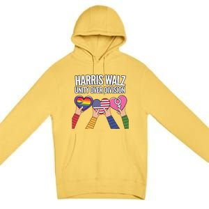 Harriswalz Together We Stand For Unity Gift Premium Pullover Hoodie