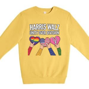 Harriswalz Together We Stand For Unity Gift Premium Crewneck Sweatshirt