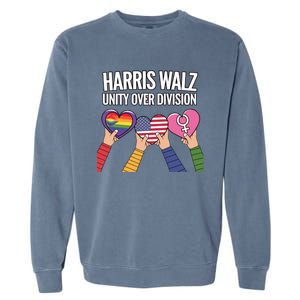 Harriswalz Together We Stand For Unity Gift Garment-Dyed Sweatshirt