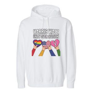 Harriswalz Together We Stand For Unity Gift Garment-Dyed Fleece Hoodie