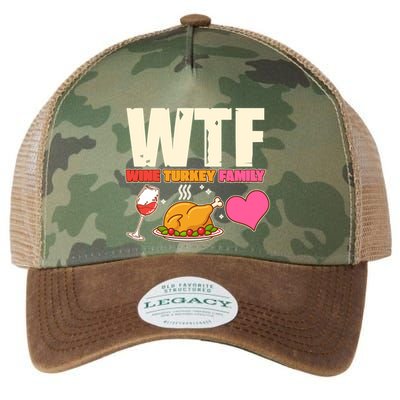 Holiday Time WTF Wine Turkey Family Legacy Tie Dye Trucker Hat