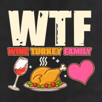 Holiday Time WTF Wine Turkey Family 7 Panel Mesh Trucker Snapback Hat