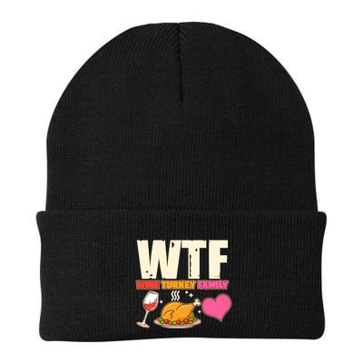 Holiday Time WTF Wine Turkey Family Beanie